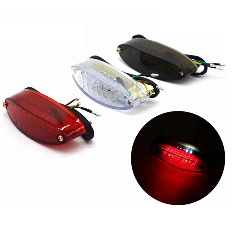 Motorcycle Modified Smoked Led Signal Tail Light Motorcycle Led Brake