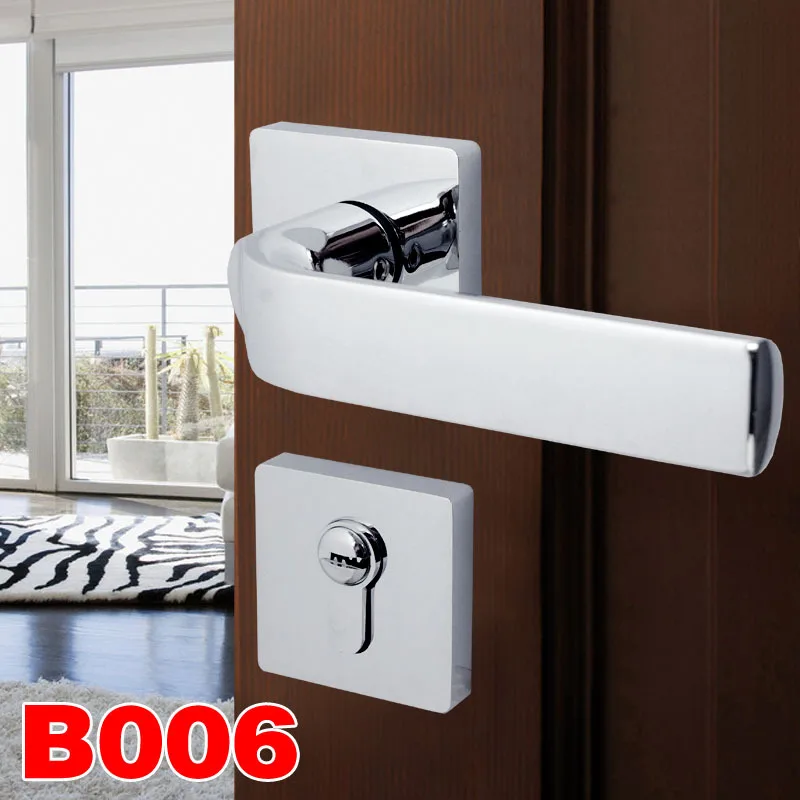 

2018 Limited Free Shipping Senior Fission Lock Bright Chrome Doorknob Indoor Quiet Room Door 7255 Magnetic Suction Mute Locks