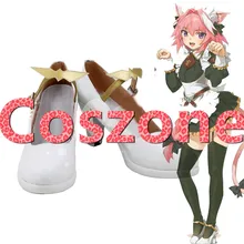 FGO Fate Grand Order Astolfo/Белая обувь на высоком каблуке для костюмированной вечеринки, ботинки, аксессуары для костюмированной вечеринки на Хэллоуин