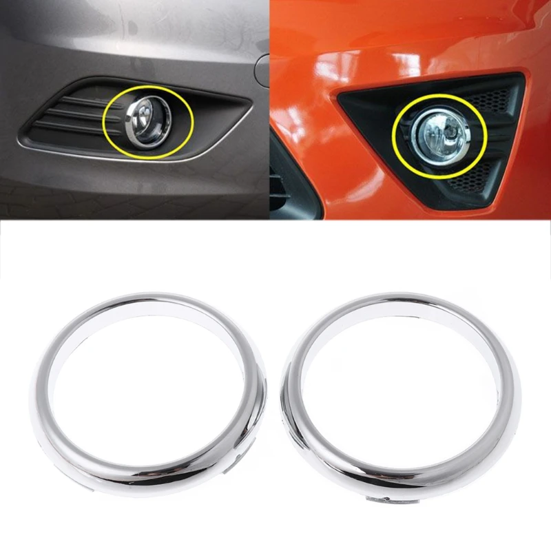 New 1 Pair ABS Chrome Front Fog Light Lamp Cover Trim For Ford Focus 2 Mk2 2009-2012