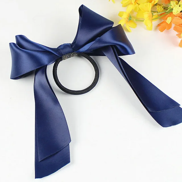 1PC Super Large Ribbon Bow knot Hairband with Rubber Band Bow Tie Hair