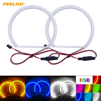 

FEELDO 2Pcs/set Car Xenon Cotton Angel Eyes Halo Ring Light For Hyundai Spectra 05-06 Headlight DRL