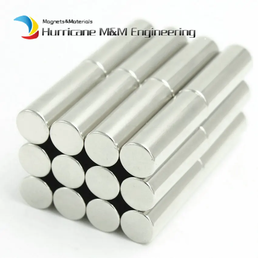 

24pcs NdFeB Magnet Disc Diameter 10x30 mm Axially Magnetized Strong Cylinder Magnet Neodymium Permanent Rare Earth Magnets