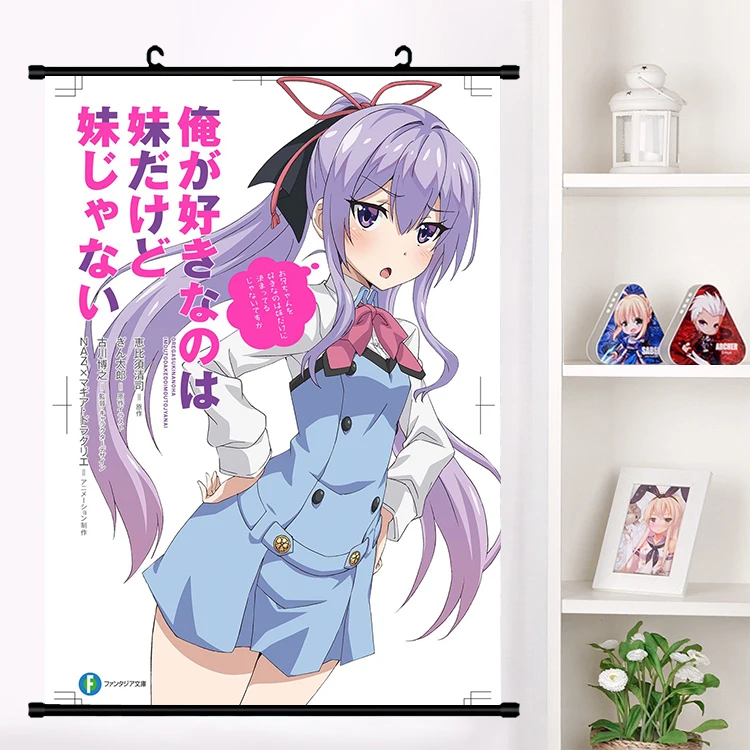 Аниме Ore Ga Suki Nano Wa Imouto Dakedo Ja Nai Suzuka Nagami Косплей настенная прокрутка роспись постер