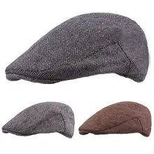 Мужская модная Высококачественная теплая Кепка для гольфа, газетная Кепка, повседневный берет CSHAT0241