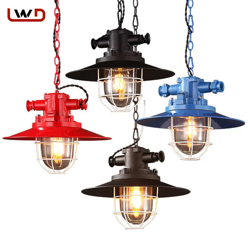

Creative Personality Vintage American Industrial Lamp Loft Retro Pendant Lights Coffee Room Bar Foyer pendant lights bar