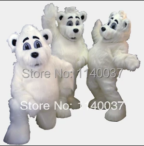 mascot 3 white bears costume custom fancy anime cosplay kit mascotte theme dress carnival | Тематическая одежда и униформа