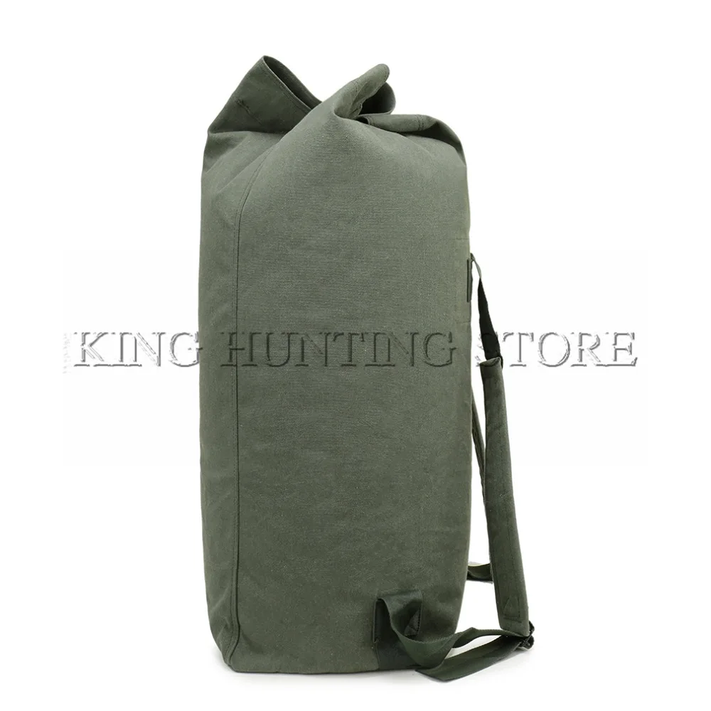 DUTOLE Multi-purpose Military Canvas Backpack Solid Color Men Weekend Sports Travel Duffle Bags Outdoor Tactical Rucksack