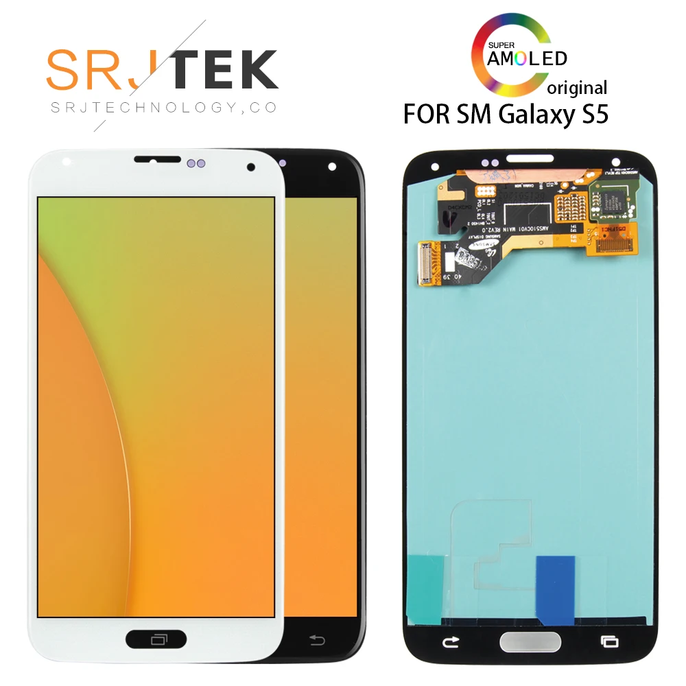 

5.1'' Original AMOLED LCD For SAMSUNG S5 LCD Touch Screen For SAMSUNG Galaxy S5 LCD Display Screen S5 i9600 G900 LCD Parts