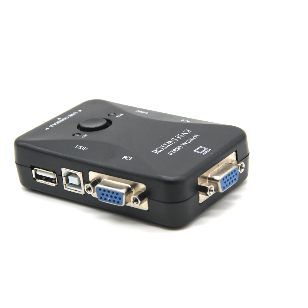 USB KVM переключатель коммутатор 2 порта VGA переключатель SVGA коробка USB 2,0 Мышь Клавиатура 1920*1440 переключатель