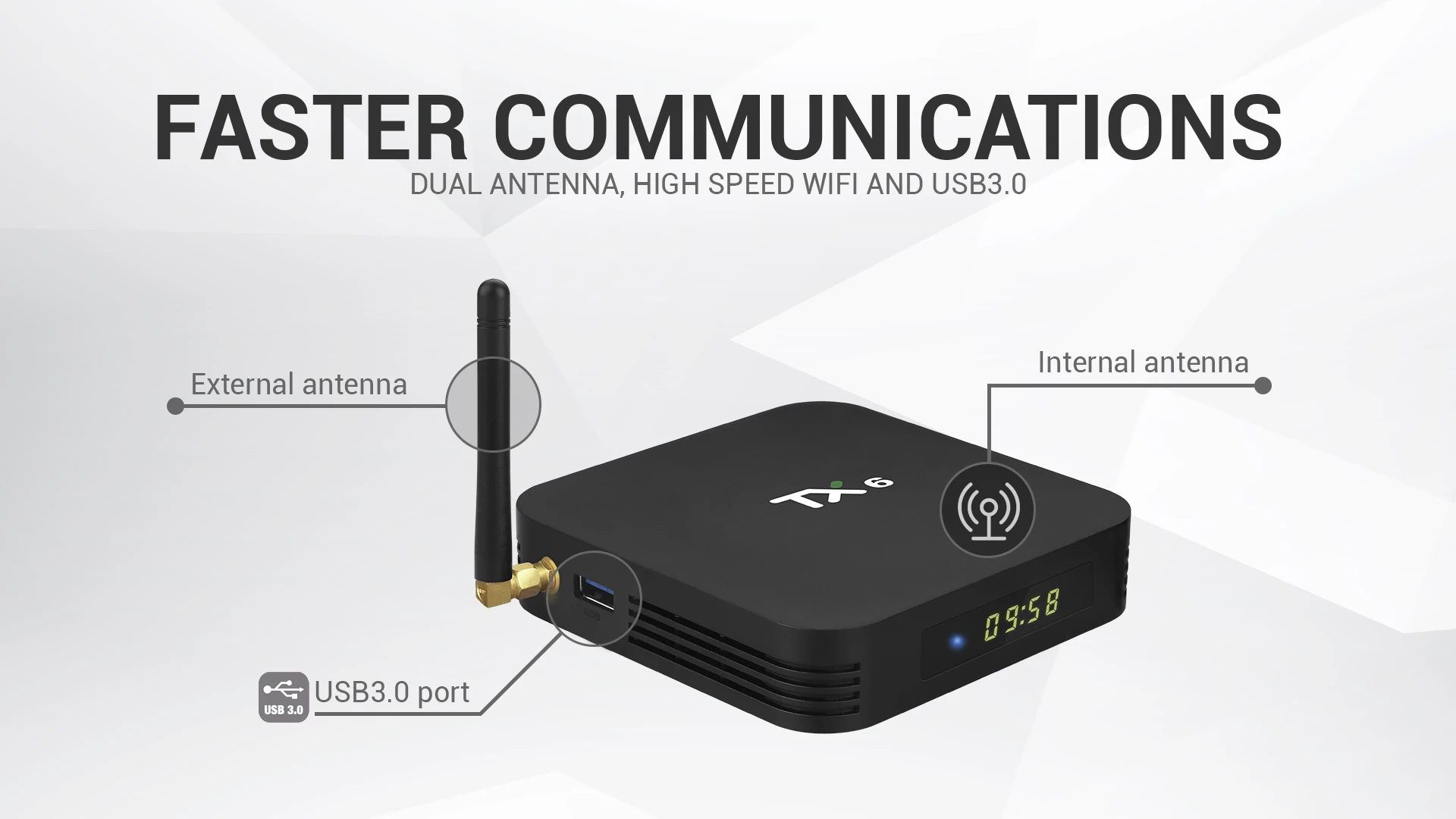 2.4g 5g duplo wifi bt4.1 4 k