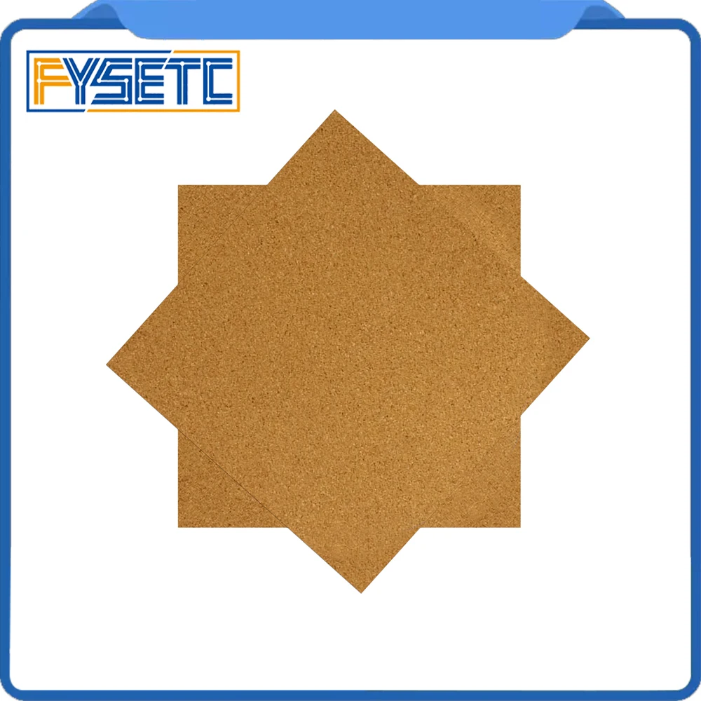1 шт. квадратный 220x220 мм клейкие пробковые листы для Wan Hao i3 Anet A3 A6 нагревательная пластина с лентой Тепловая пробковая пластина