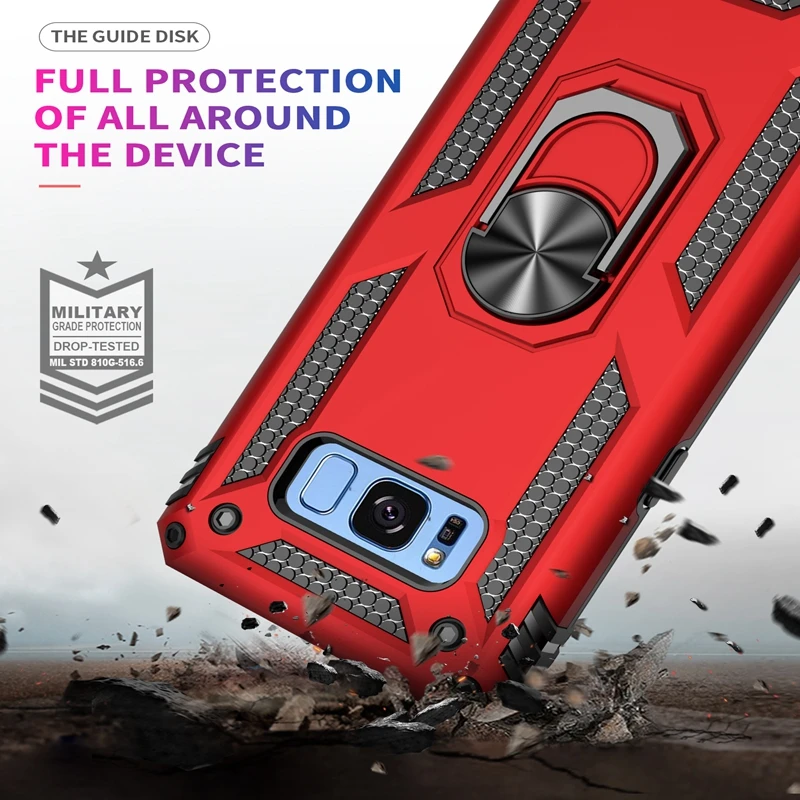 Luxury Armor Soft Shockproof Silicone Bumper Hard PC Phone Case