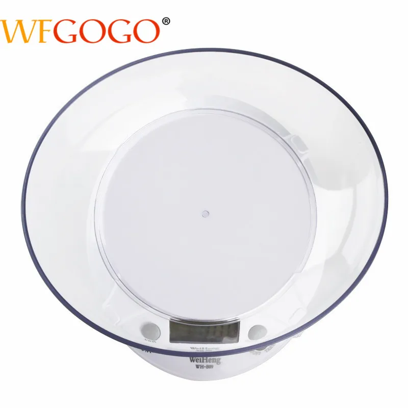7 кг/1 г Многофункциональные цифровые ЖК-электронные посылки вес еды с кухонные весы с чашей бытовые электронные весы оптом