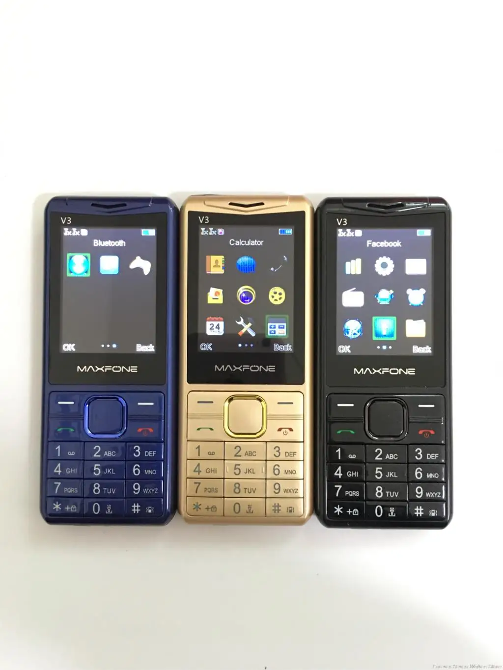 GSM 2G телефон V3 с двумя sim картами для пожилых людей 2000 мАч аккумулятор Поддержка
