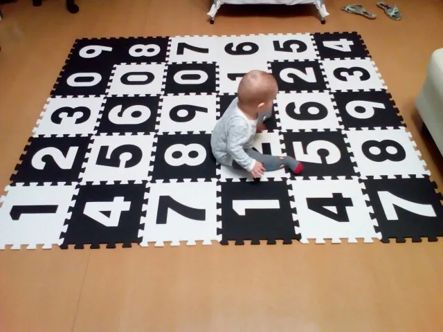 

EVA lerhan Children's soft developing crawling rugs,baby play puzzle number foam mat,pad floor for baby games