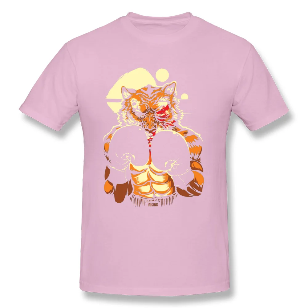 Eye of the Tiger 11977 Tops Tees Cute Crew Neck Casual Short Sleeve Pure Cotton Men T Shirt Fitness Tight Sweatshirts Eye of the Tiger 11977 pink