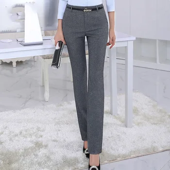 

Fashion New Women Work wear Business Office Pants Straight Slim OL Formal Trousers For Female clothings