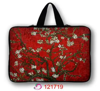 

Prunus Van Gogh 15 inch 15.4" 15.6" Computer Sleeve Cover Case Canvas Notebook Laptop Bag For HP