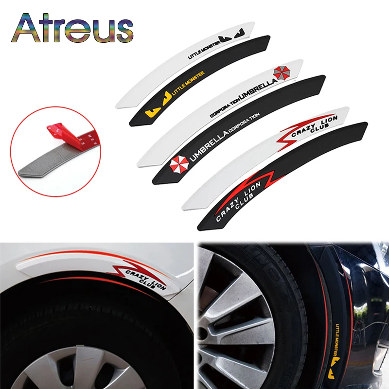

Atreus Car Wheel eyebrow decorative Anti-collision Strip Sticker for Citroen C4 C5 Hyundai Solaris I30 VW Polo T5 Ford Fiesta