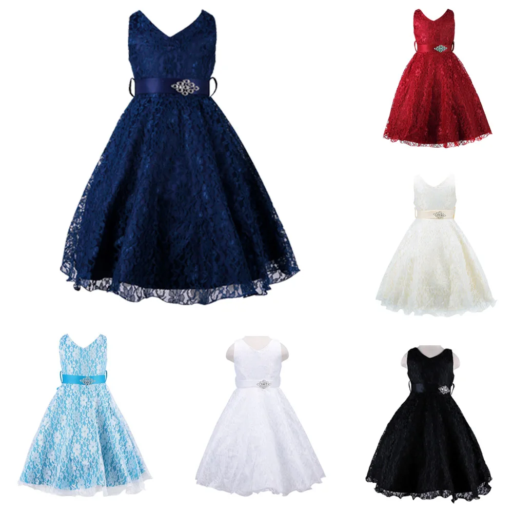 Girls Party Dress Kids 2016 Designer Children Teenagers Prom Party Ceremonies Gowns Birthday