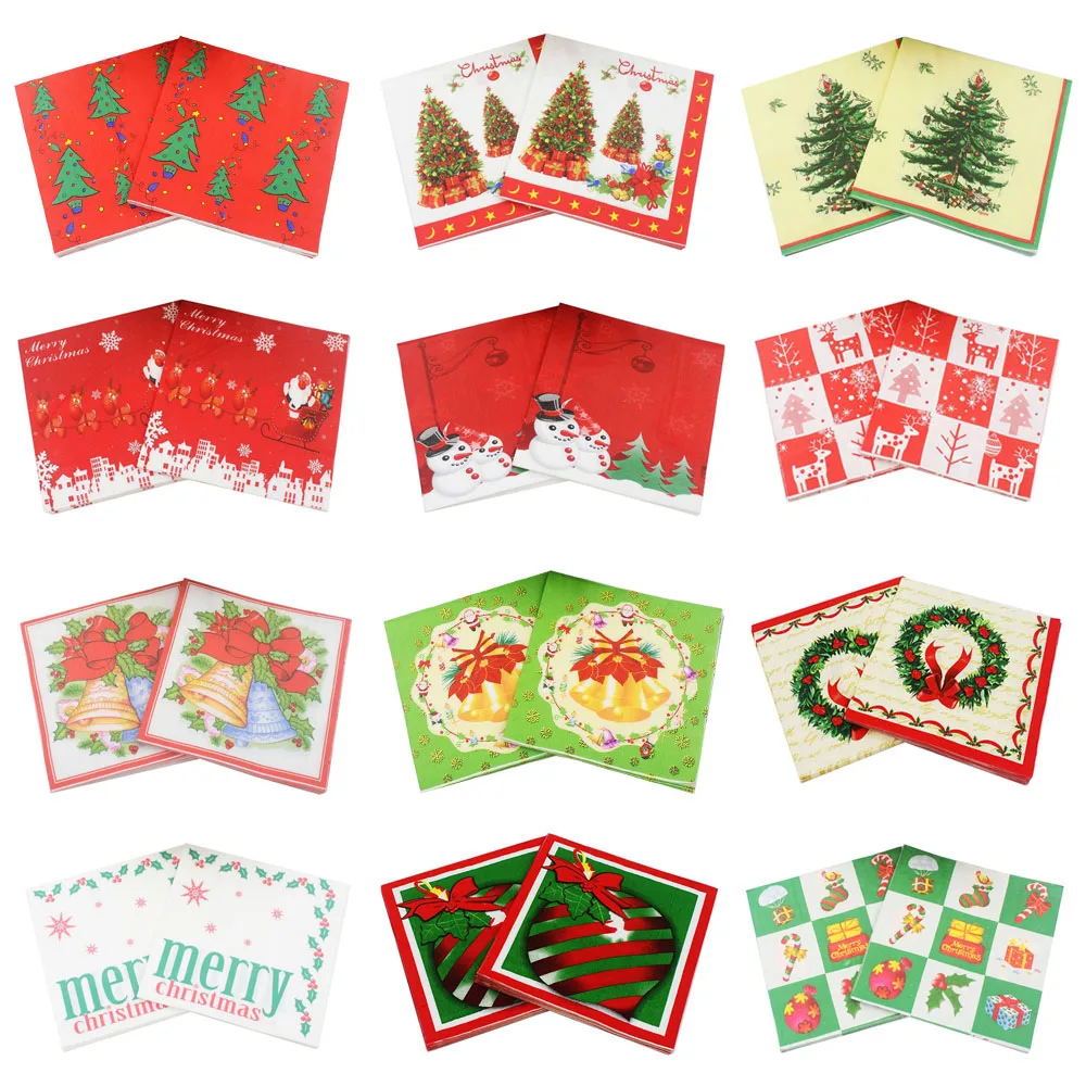 rainloong santa decorative paper napkins snowman for christmas decoration guardanapo 3333cm 20pcs - Decorative Paper Napkins rainloong santa decorative paper napkins snowman for christmas decoration guardanapo 3333cm 20pcs - Decorative Paper Napkins