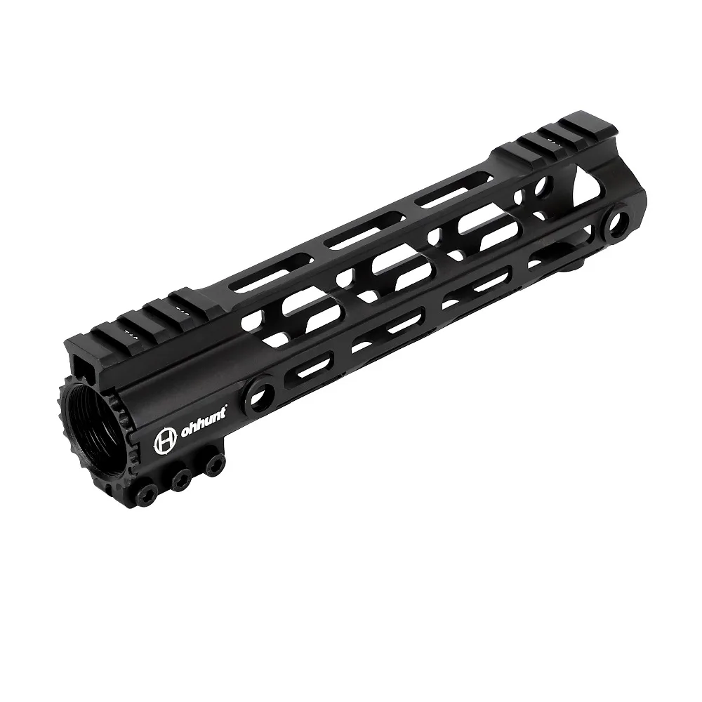 Ohhunt AR15 поплавок M-LOK Handguard Пикатинни тонкий стиль стальной баррель гайка для охоты прицел крепление с петлей отверстие