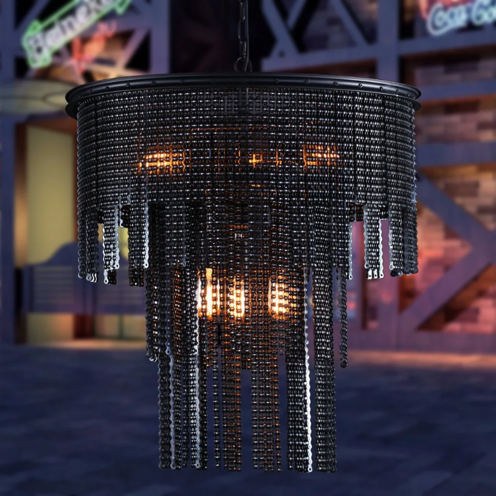 Free shipping Bicycle chain pendant light chain pendant light cool