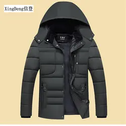 XingDeng 2018 новая зимняя модная Толстая куртка с хлопковой подкладкой Мужская теплая верхняя одежда мужские пальто 80 s куртки верхняя одежда