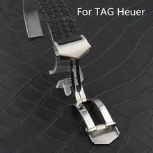 22 мм Черный Силиконовой Резины Смотреть Ремень Ремешок Для Часов Часы TAG Heuer С Логотипом Развертывания Застежка Двойной Кисти Пряжки