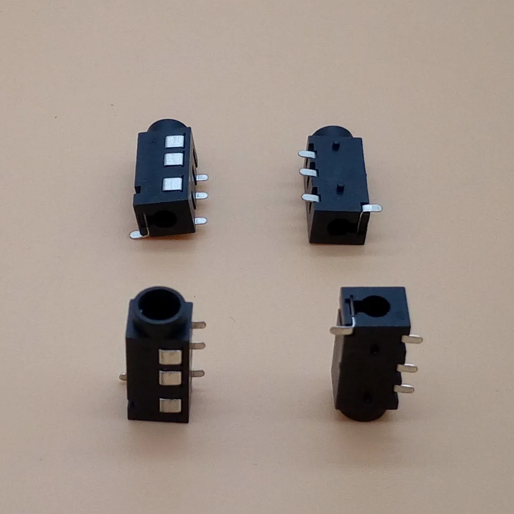 100 шт./лот 3 5 мм разъем для наушников PJ 320D аудио 4 Pin SMD SMT MP3 аксессуары PJ320D|jack pin|jack