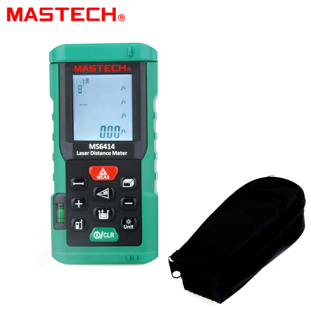

Original MASTECH MS6416 60m Laser Distance Meter Rangefinder Tape Measure Level Tool