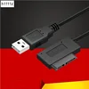 USB 2,0 к Mini Sata II SATA2.0 7 + 6 13-контактный адаптер, кабель-конвертер для компьютера, ПК, ноутбука, CD, DVD, диск, тонкие SATA кабели ► Фото 1/6