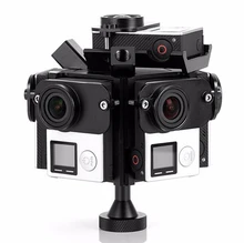 Aerial 360 Degree VR Panoramic Rig Bracket Frames Spherical mount drone 6 GoPro 3/3+/4 Sport Camera HD Shot Photography skeleton