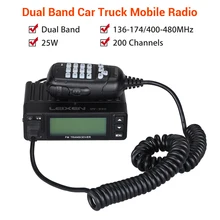 25W 200CH Dual Band Car Amateur Mobile Radio Vehicle Mobile Transceiver radio comunicador de longo alcance altavoz exterior