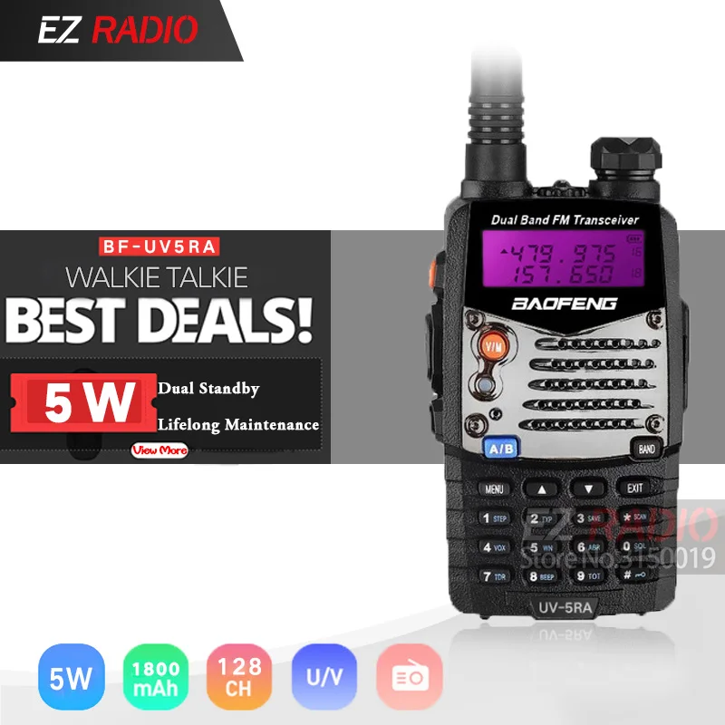 Walkie Talkie Baofeng UV-5RA Portable CB Radio UV5RA 136-174 MHz & 400-520 MHz baofeng uv-5r upgrade of UV 5RA ham radio UV5R
