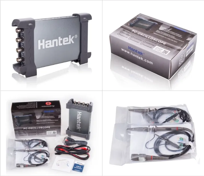 Hantek 6254EU 6074EU 6104EU 6204EU ПК портативный осциллограф ЦИФРОВОЙ 4 КАНАЛЬНЫЙ 70 МГц 100 200 250
