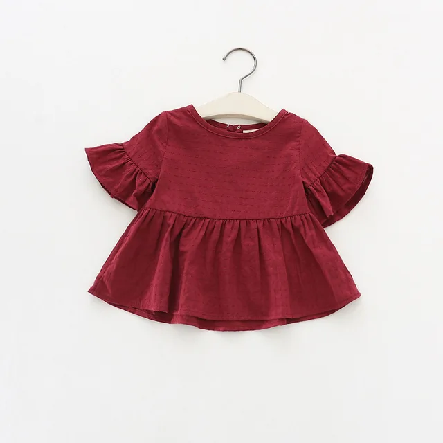 FEE HUG Girls Clothes 2018 Summer Soild Colors Cotton ...