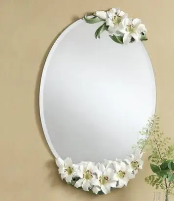 Bathroom mirror The lily wash gargle wall mirror Toilet glass