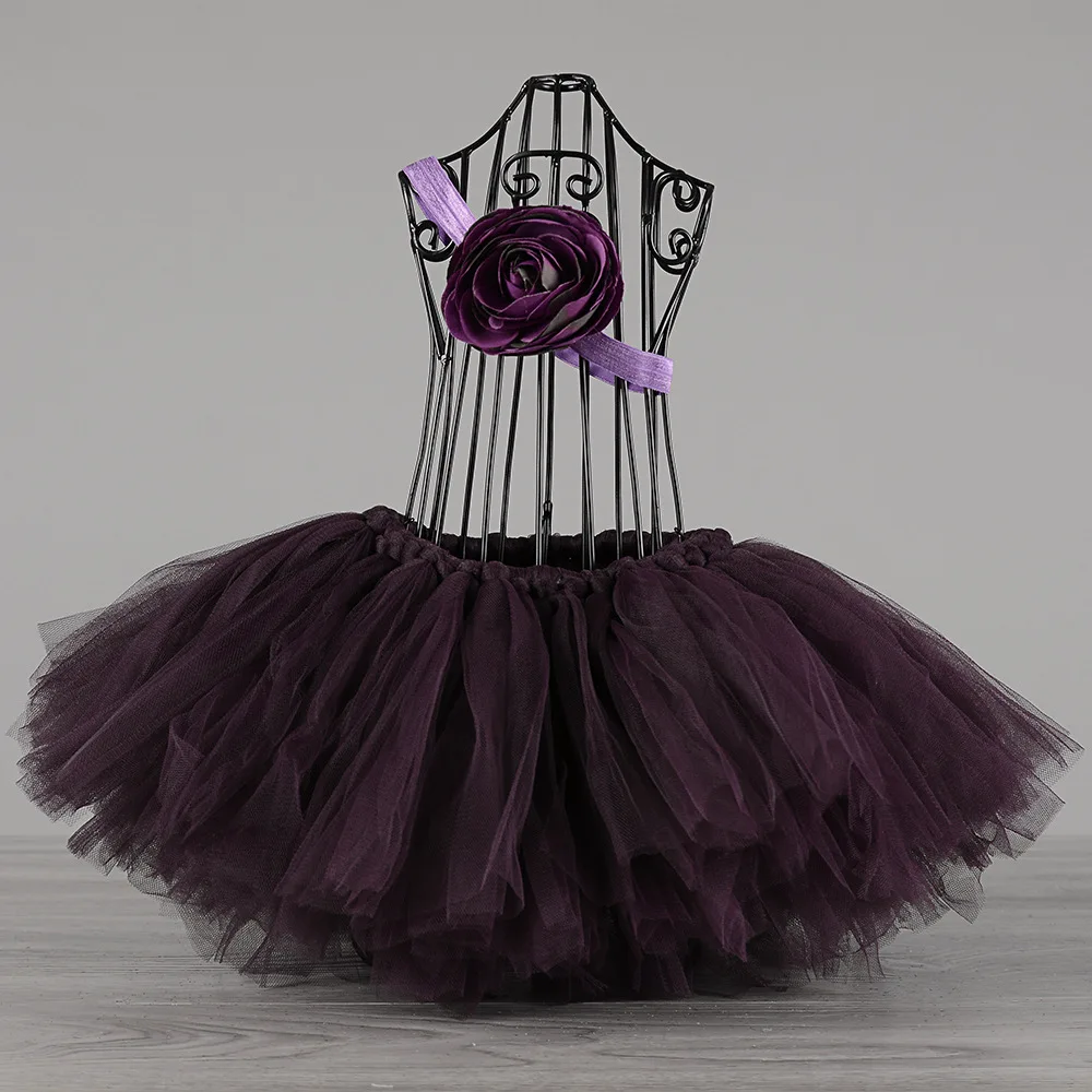 Plum Purple Tulle Skirt S