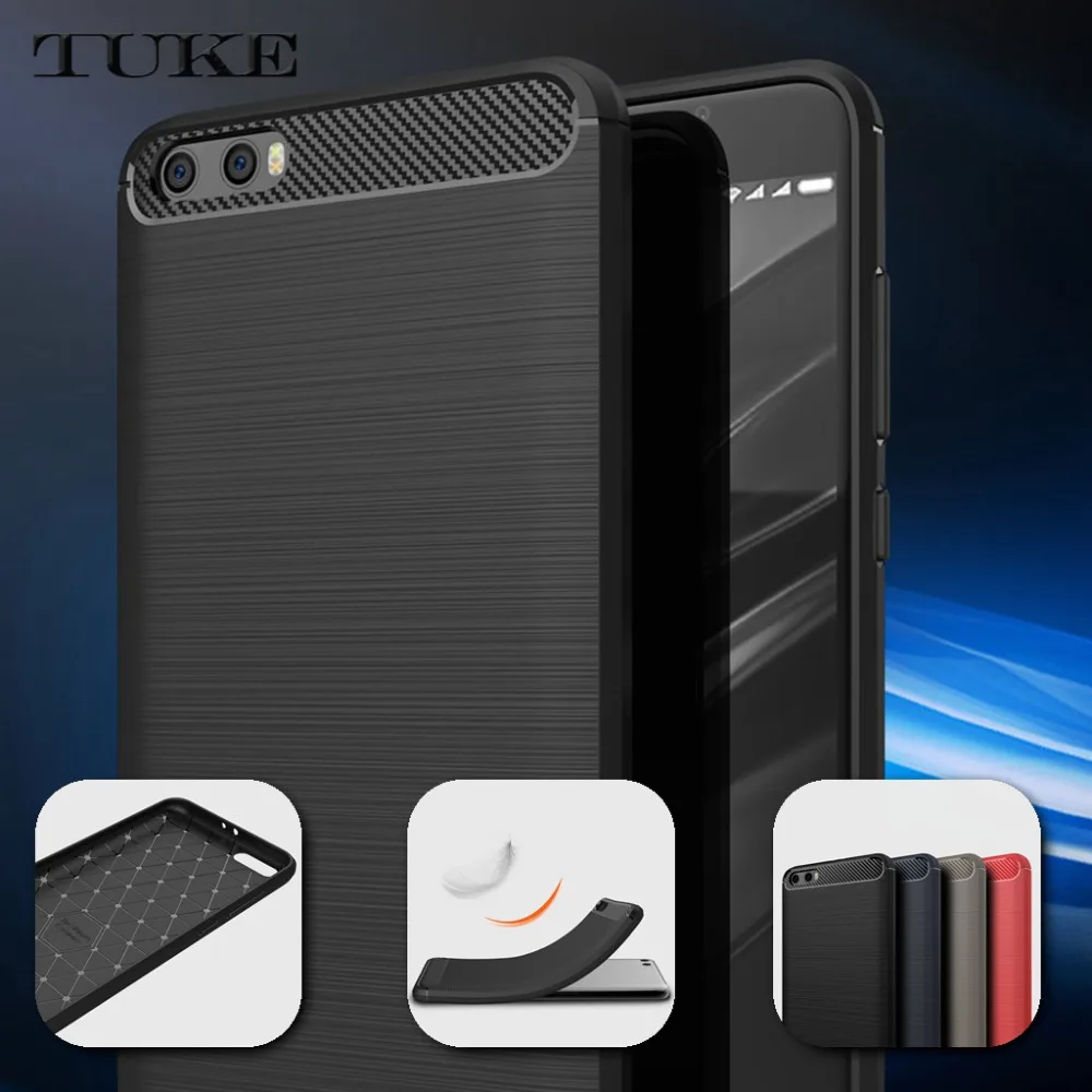 buy Brand Tuke For Xiaomi Mi6 Mi 6 Plus Brush Rubber Shockproof Carbon Fiber Heavy Duty Armor Soft TPU Case For Xiaomi 6 Plus 6Plus