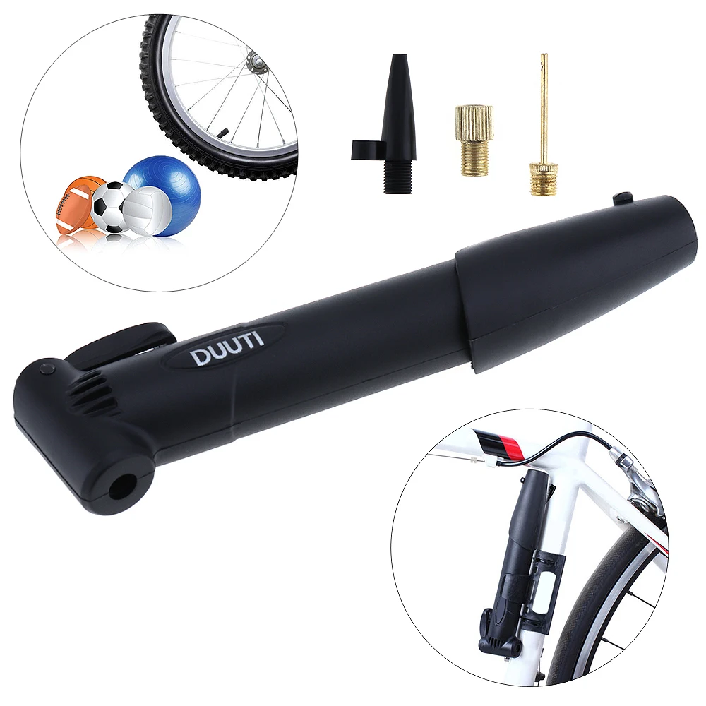 

DUUTI Bicycle Pump Portable Air Pump Tyre Tire Ball Mini Pump MTB Road Bike Accessories Cycling Pump Black