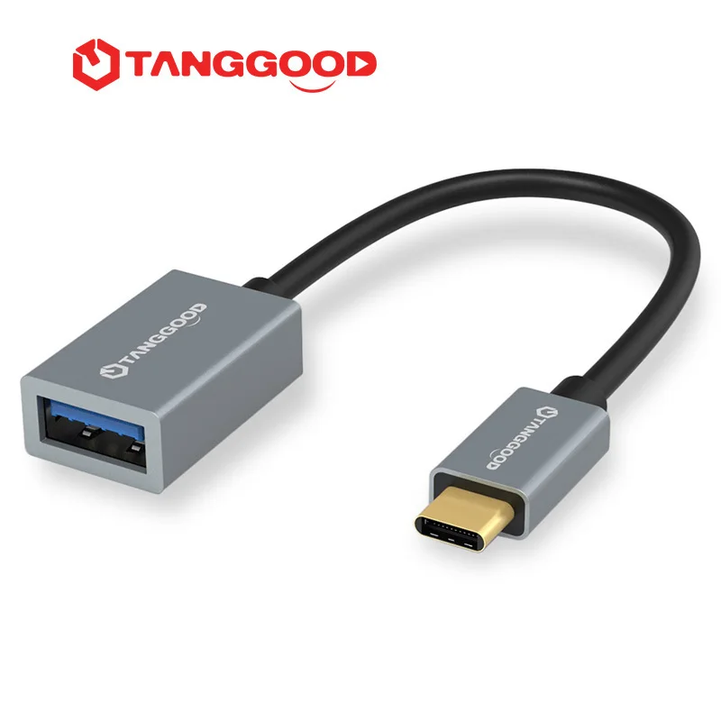 TANGGOOD USB C к USB Женский адаптер OTG USB кабель 3,1 3,0 5 Гбит/с скорость передачи данных для Macbook Pro Xiaomi Mi6 Mix 2 Nexus 15 см