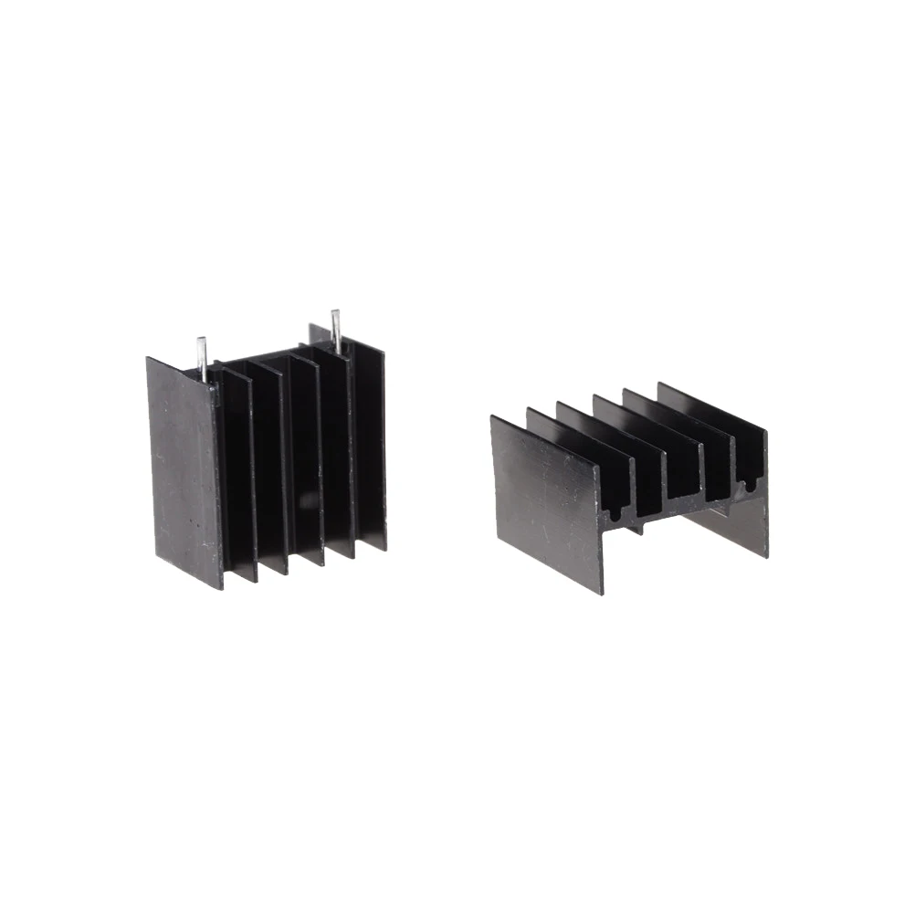 10 шт. 25*23*16 мм TO 220 Triode теплоотвод TO220 транзистор алюминиевый радиатор с 2Pin