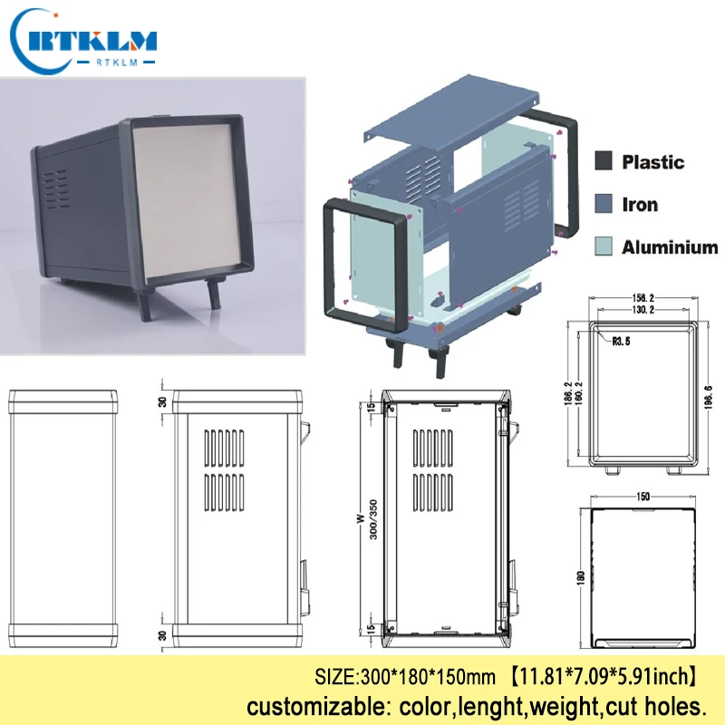 IP54 железная коробка для электронного проекта 300*180*150 мм diy чехол для инструментов пластиковая электрическая коробка железная распределительная коробка