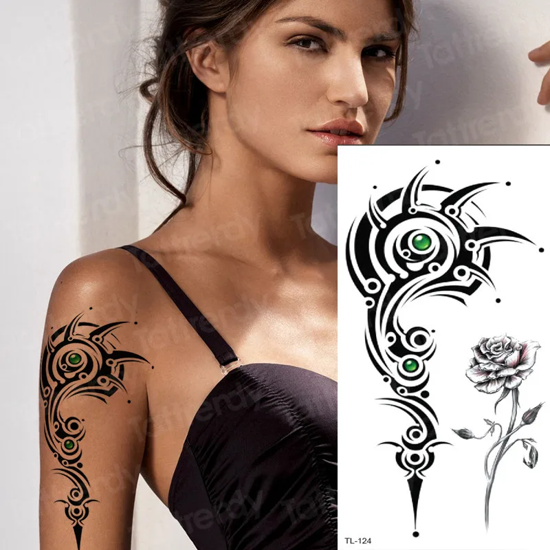 Татуировки и боди-арт Мандала Татуировки Женщины татуировки хной Менди наклейки временная татуировка наклейка Сексуальная Арабская индийская цветок лотоса искусство