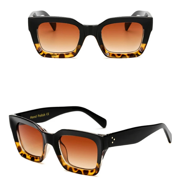 Новые женские квадратные солнцезащитные очки модные очки солнцезащитные очки тенденция Винтаж очки Для женщин/Для мужчин вождения очки ZA-113