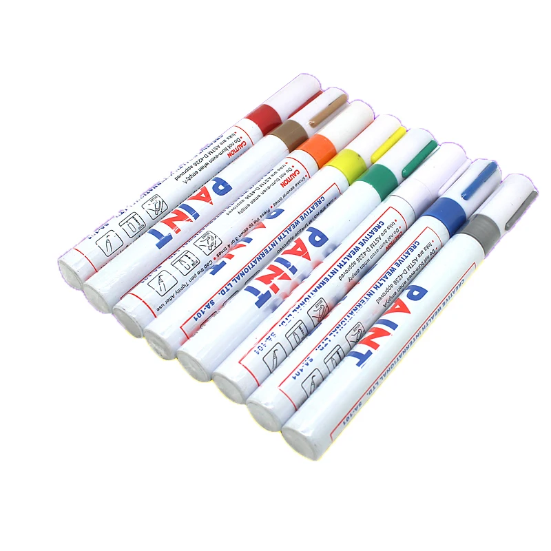 

1 pcs 8 Colors Waterproof Car Motorcycle Tyre Tire Tread Rubber Metal Permanent Marker Description Beauty Paint Wheel Pen