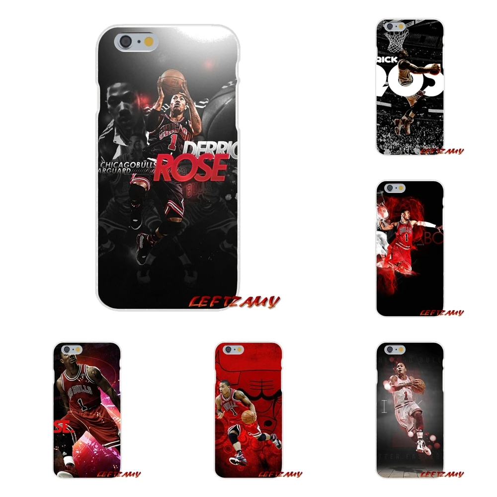 Мягкий прозрачный чехол для Samsung Galaxy S3 S4 S5 MINI S6 S7 edge S8 S9 Plus Note 2 3 4 5 8 Derrick Rose Basketball