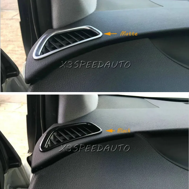 

For Toyota Prius XW50 2016 Interior Front Side Air Condition Outlet Cover 2PCS ABS Chromed Matte/Black